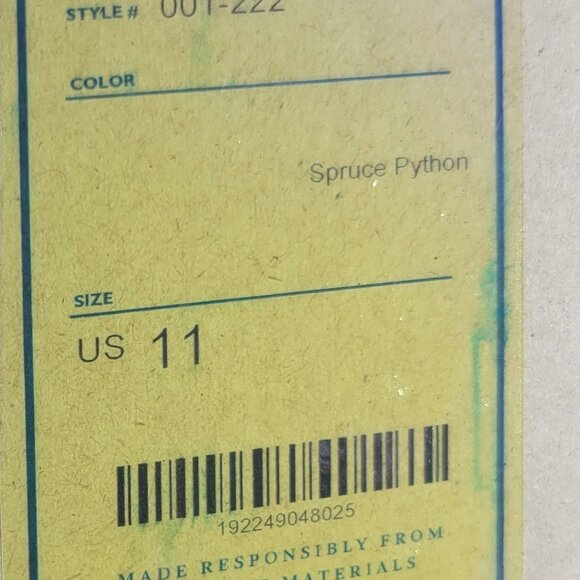 Rothy’s The Flat Women's Spruce Python Slip On Ballet Shoes size 9.5,11 - Picture 9 of 9